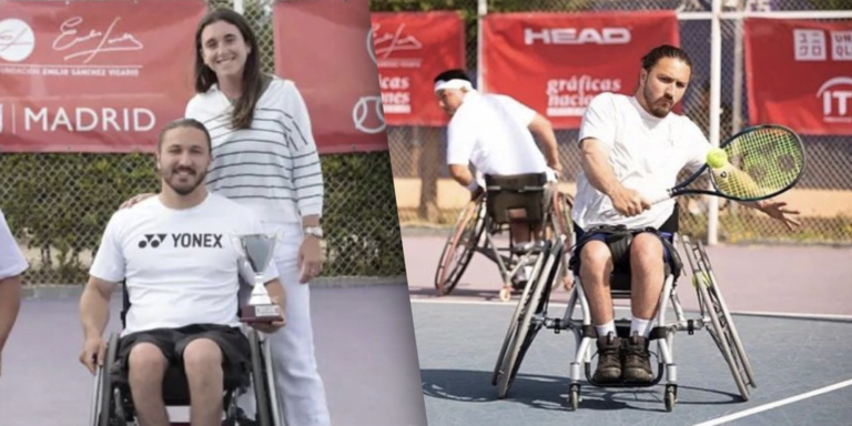 Paratenista tico José Pablo Gil se corona subcampeón internacional de dobles en España