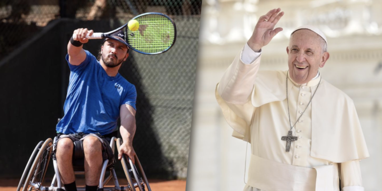 Paratenista costarricense José Pablo Gil brindará charla de superación ante el Papa Francisco