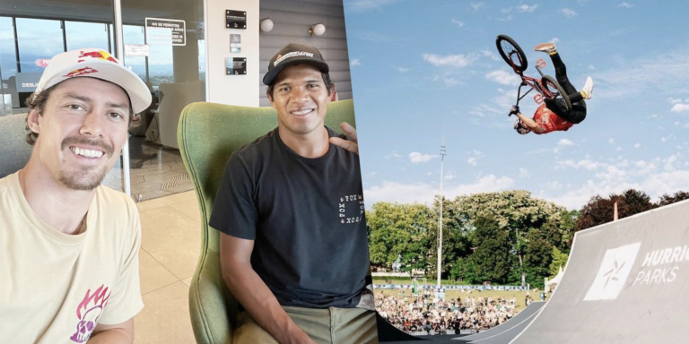 ¡Llegaron a Francia! Kenneth Tencio y Gama Osegueda representarán a Costa Rica en Copa Mundial de BMX freestyle