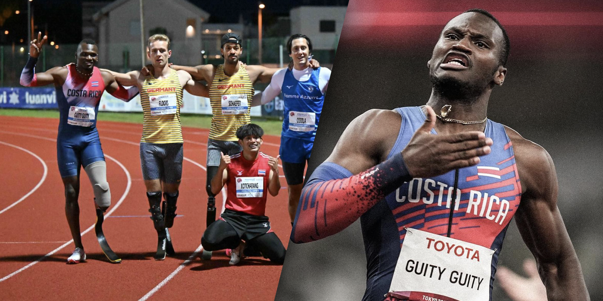 Imagen principal del artículo: Paravelocista tico Sherman Güity gana el Grand Prix de Italia con la mejor marca de su vida