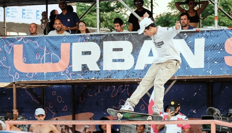 Skater tico Mariano Alfaro volvió a brillar en el reconocido festival Madrid Urban World Series