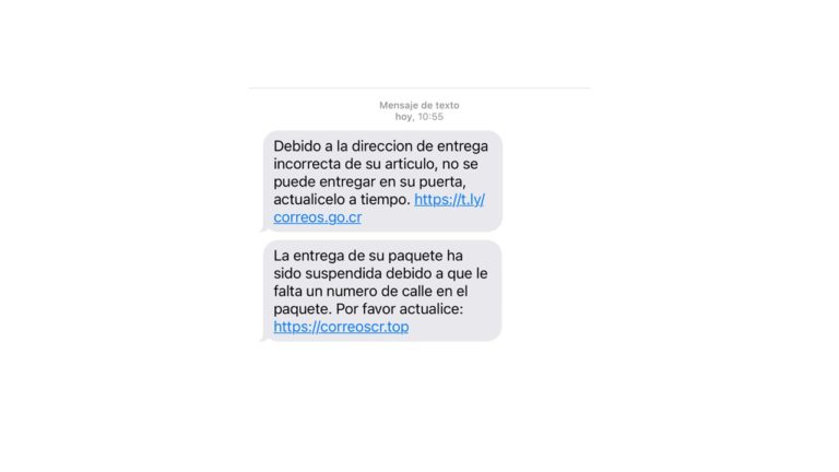 Correos de Costa Rica advierte a personas que esperan paquetes sobre intentos de estafas con mensajes SMS