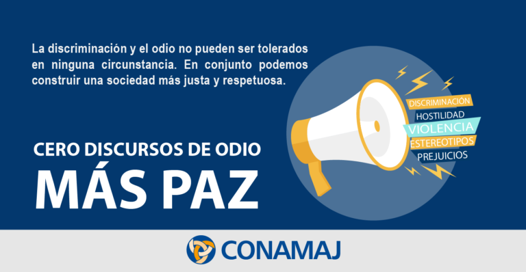 Poder Judicial se suma a campaña contra discursos de odio