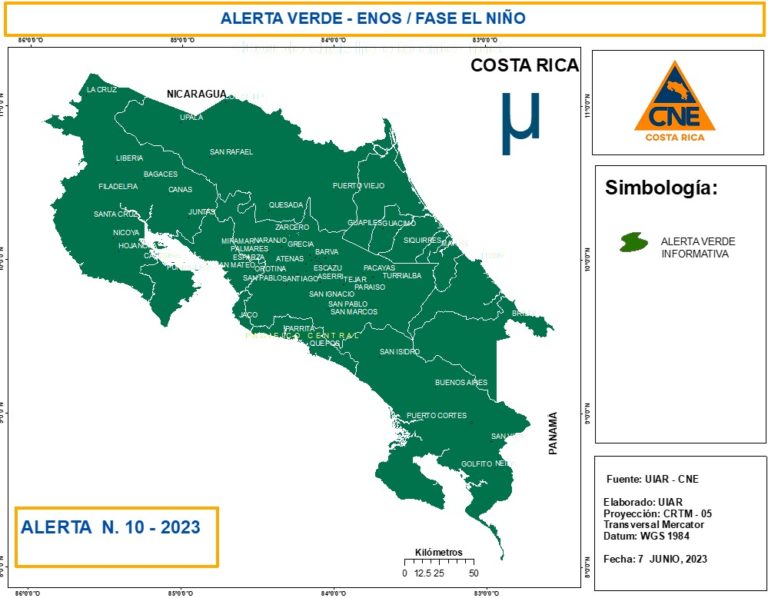 Gobierno declara Alerta Verde en todo el territorio ante llegada del fenómeno de El Niño