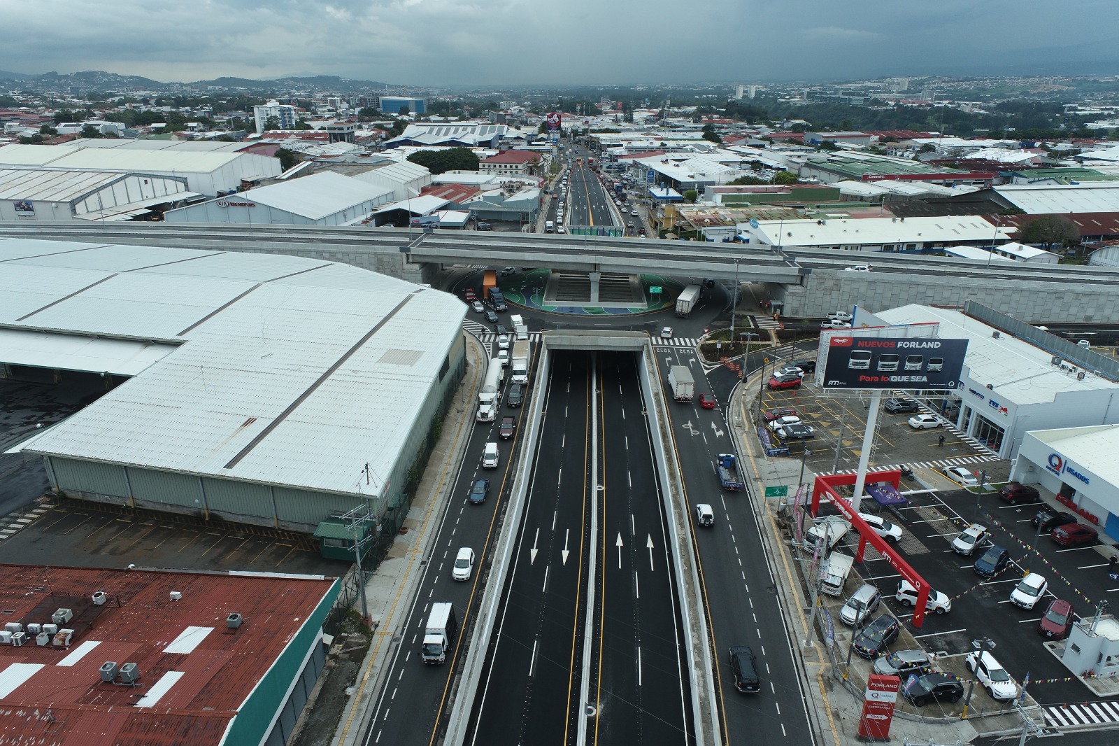 Imagen principal del artículo: Gobierno habilita túnel a cuatro carriles en nueva intersección en La Uruca