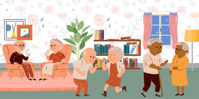 De columnas intermitentes, reflexiones y comunicación con los adultos mayores