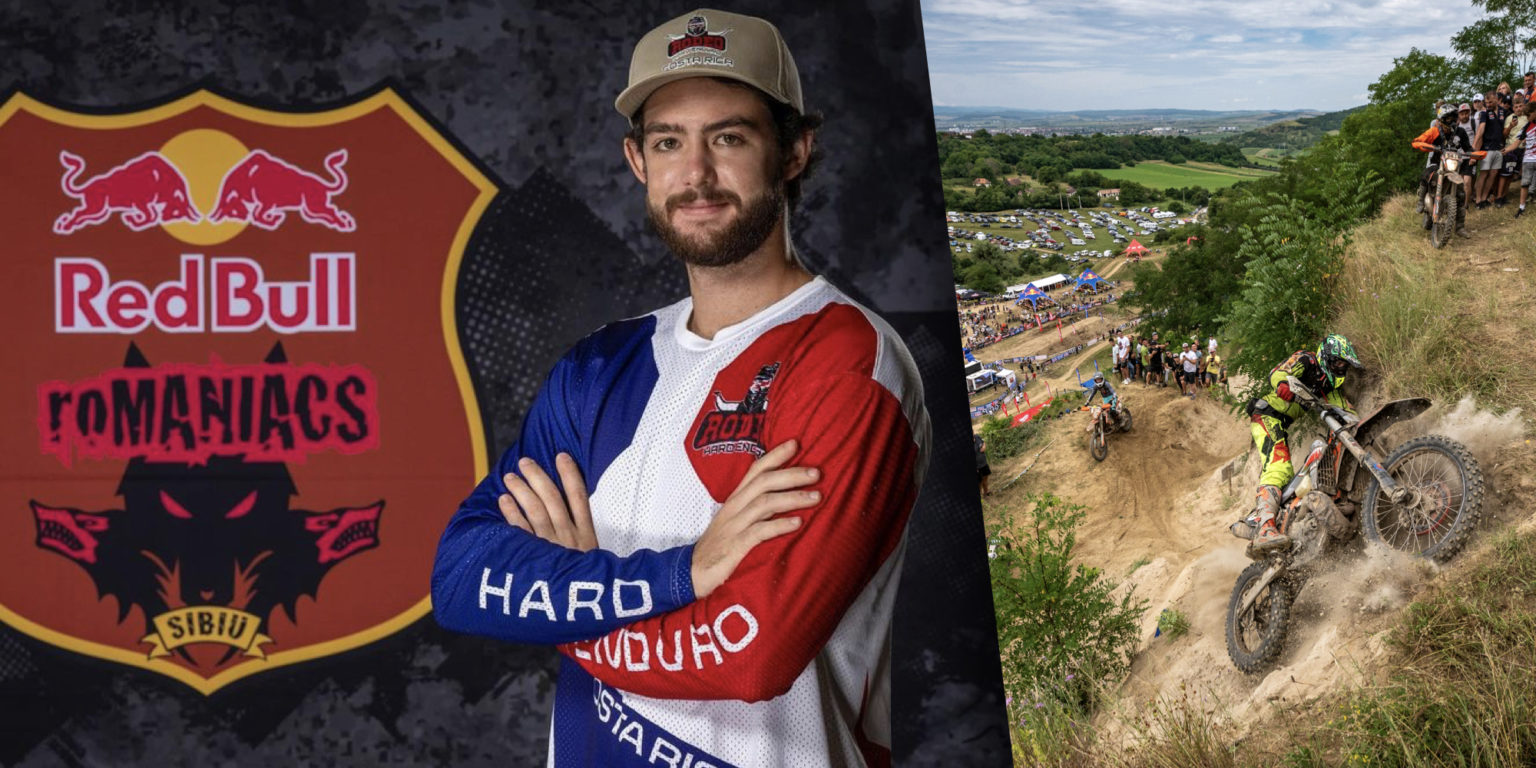 Imagen principal del artículo: Motociclista tico Felipe Echandi fue el segundo mejor piloto latino en el famoso rally Red Bull Romaniacs