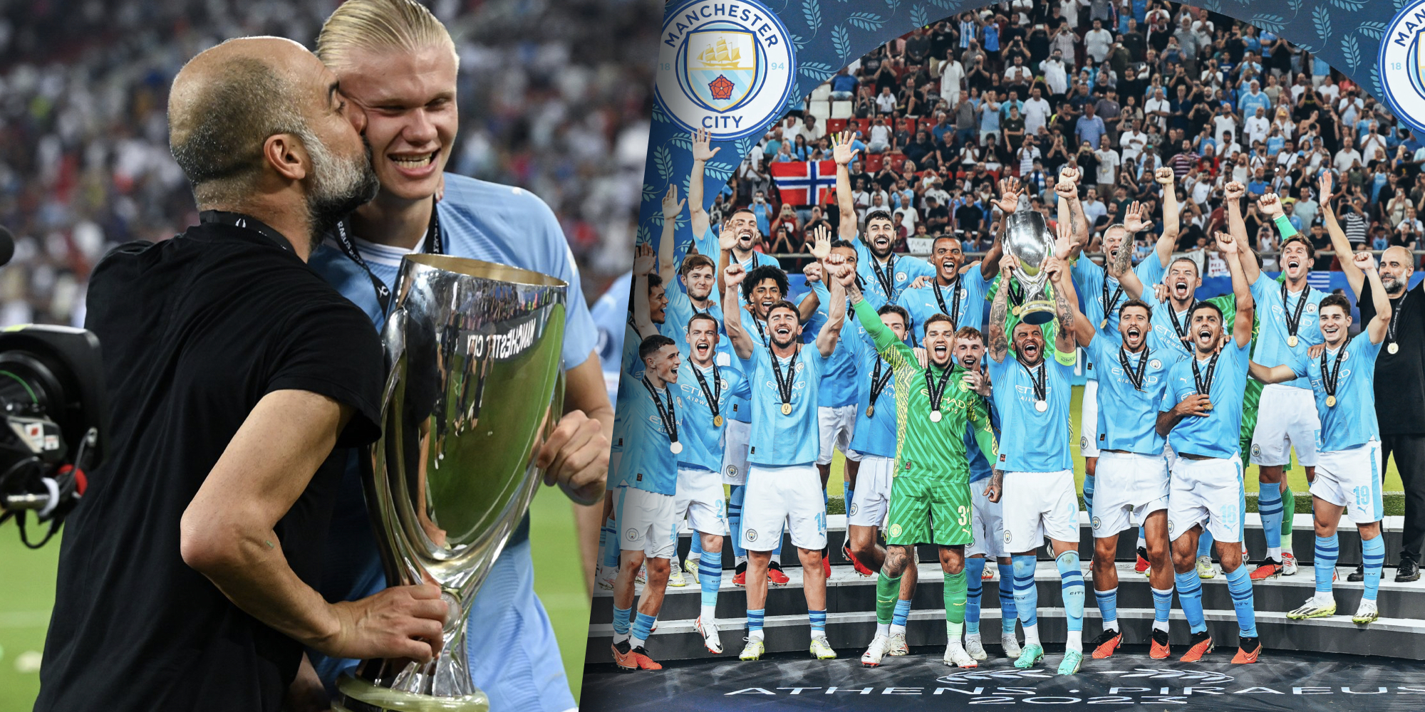 Imagen principal del artículo: El Manchester City de Guardiola y Haaland gana su primera Supercopa de Europa