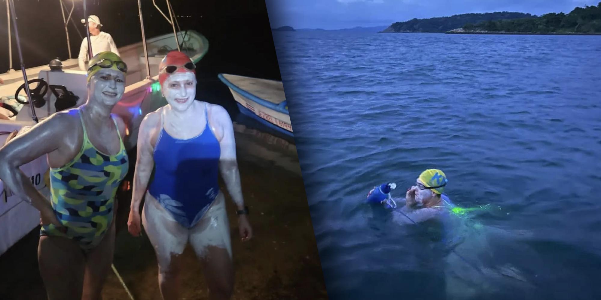 Imagen principal del artículo: Experimentadas atletas ticas nadaron más de 7 horas desde Isla Venado hasta el centro de Puntarenas