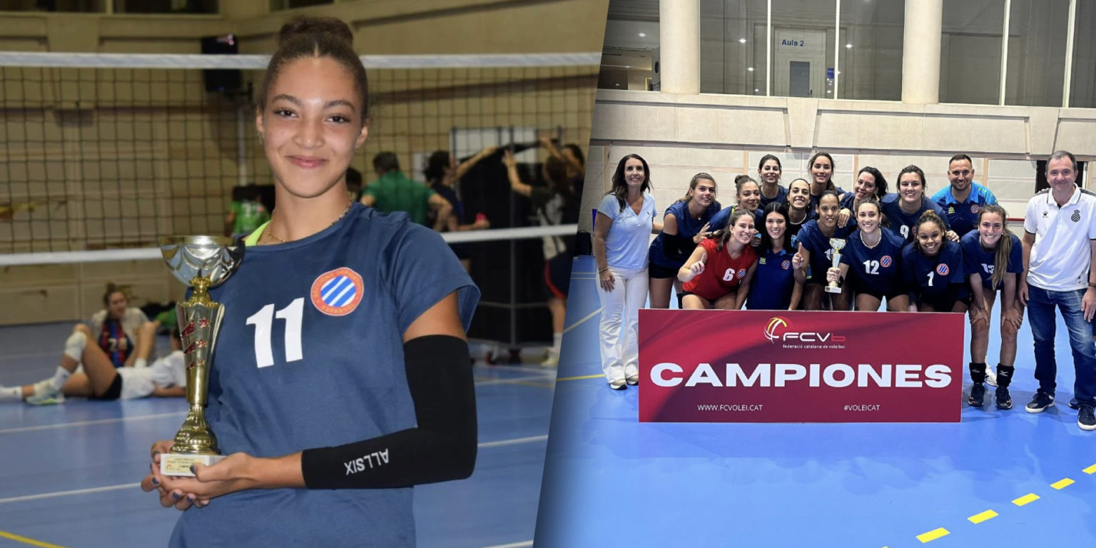 Imagen principal del artículo: Voleibolista tica se corona campeona de Cataluña con el equipo Espanyol de Barcelona