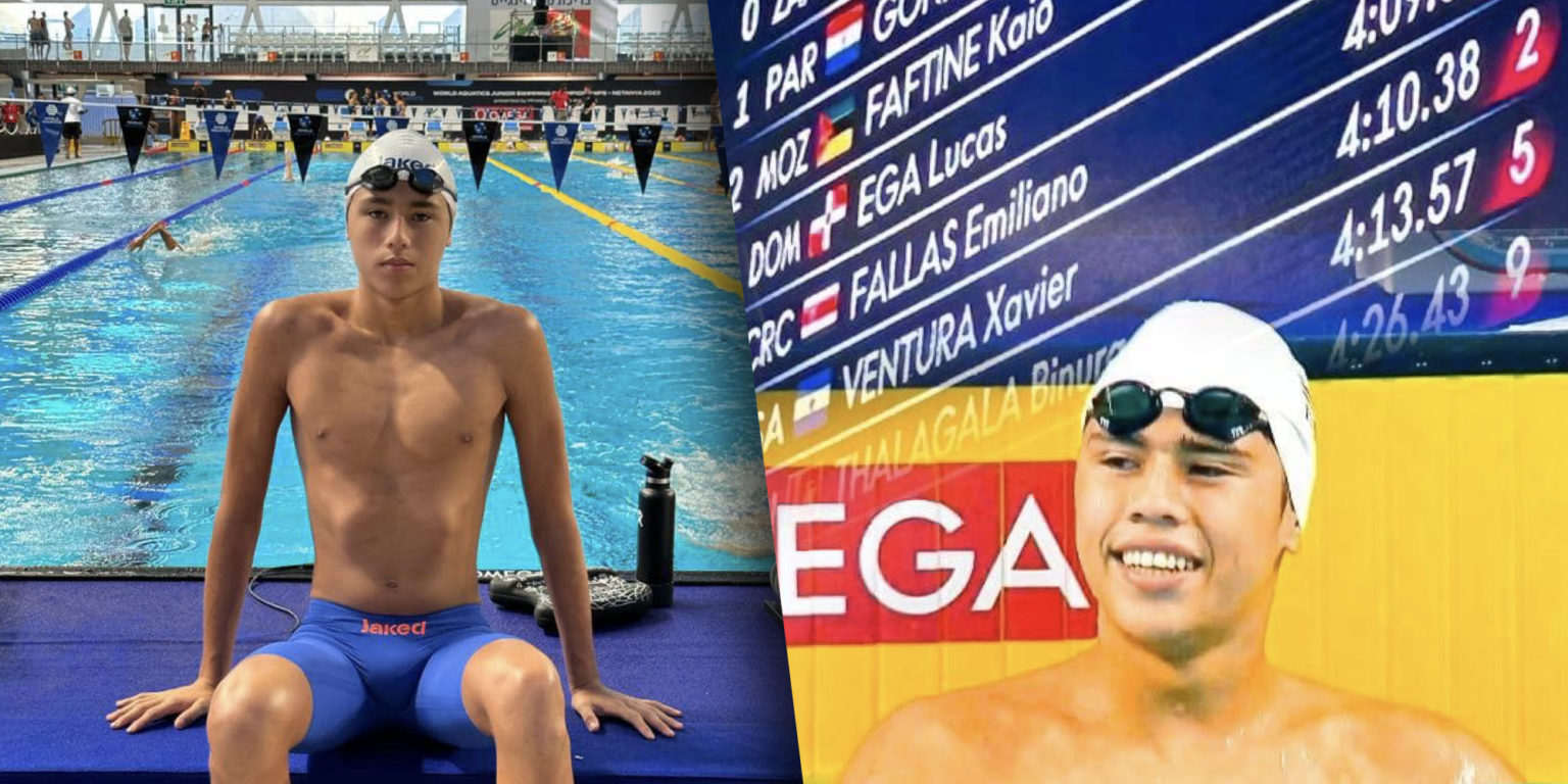 Imagen principal del artículo: Promesa de la natación costarricense Emiliano Fallas impone nuevo récord nacional en Israel