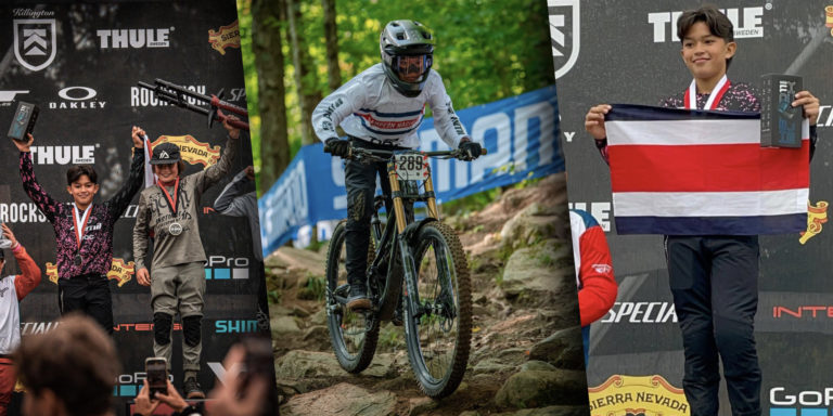 Prometedor ciclista tico Sebastián López se proclama subcampeón del US Open de Downhill 2023