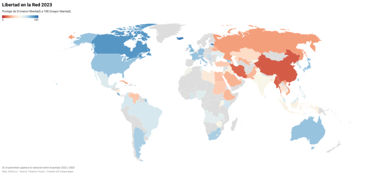 Costa Rica pierde 3 puntos, pero sigue en el top 5 del ranking de Libertad en la Red 2023