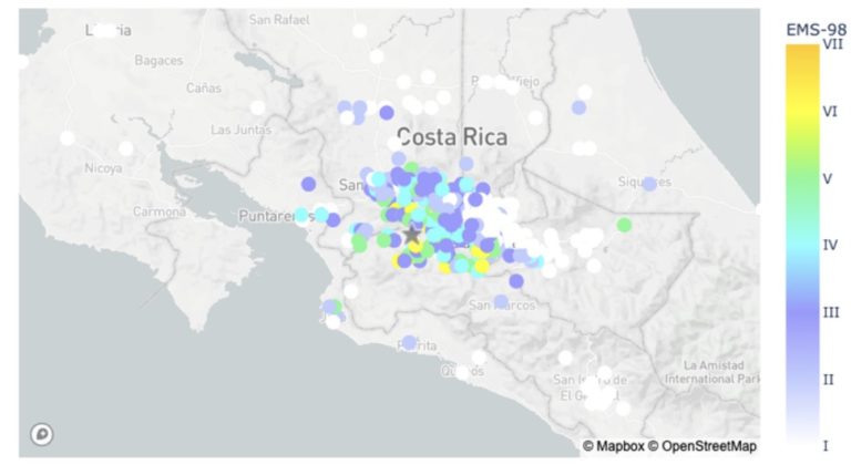 Sismo entre Ciudad Colón y Turrúcares puso a prueba alerta de sismos de Ovsicori