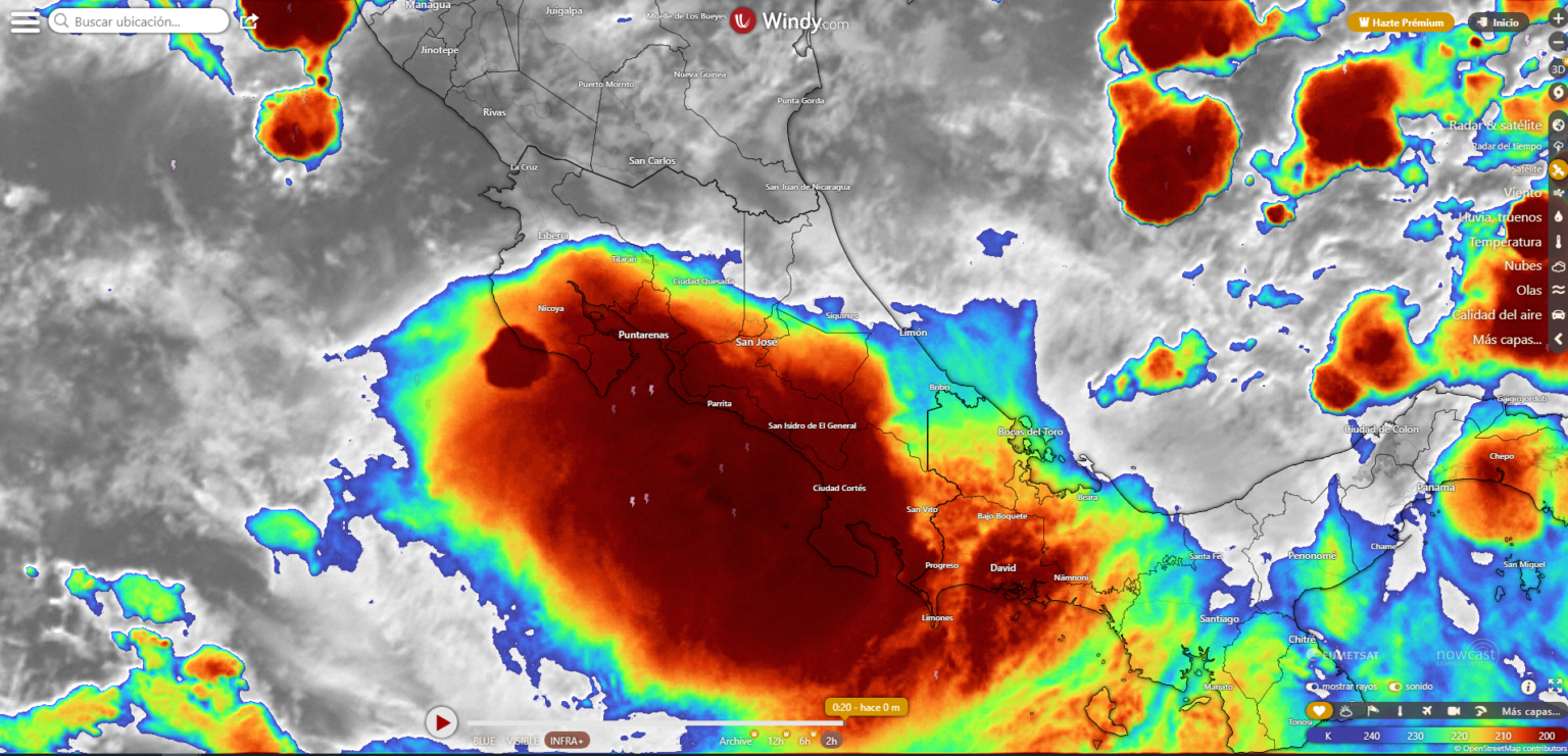 Imagen principal del artículo: IMN alerta de tormentas y lluvias para la madrugada de este sábado y resto del fin de semana