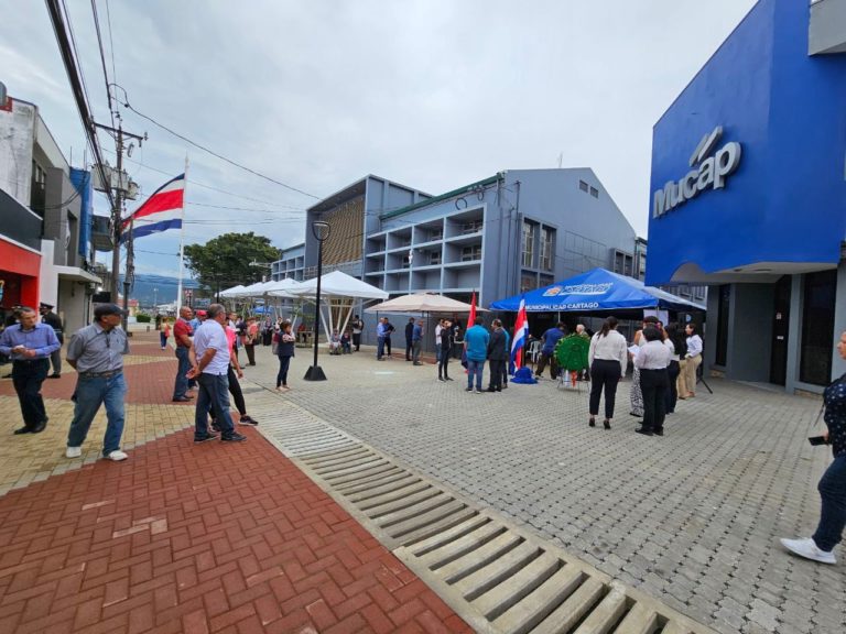 Cartago inaugura bulevar central que contempla la perspectiva de género y de urbanismo seguro