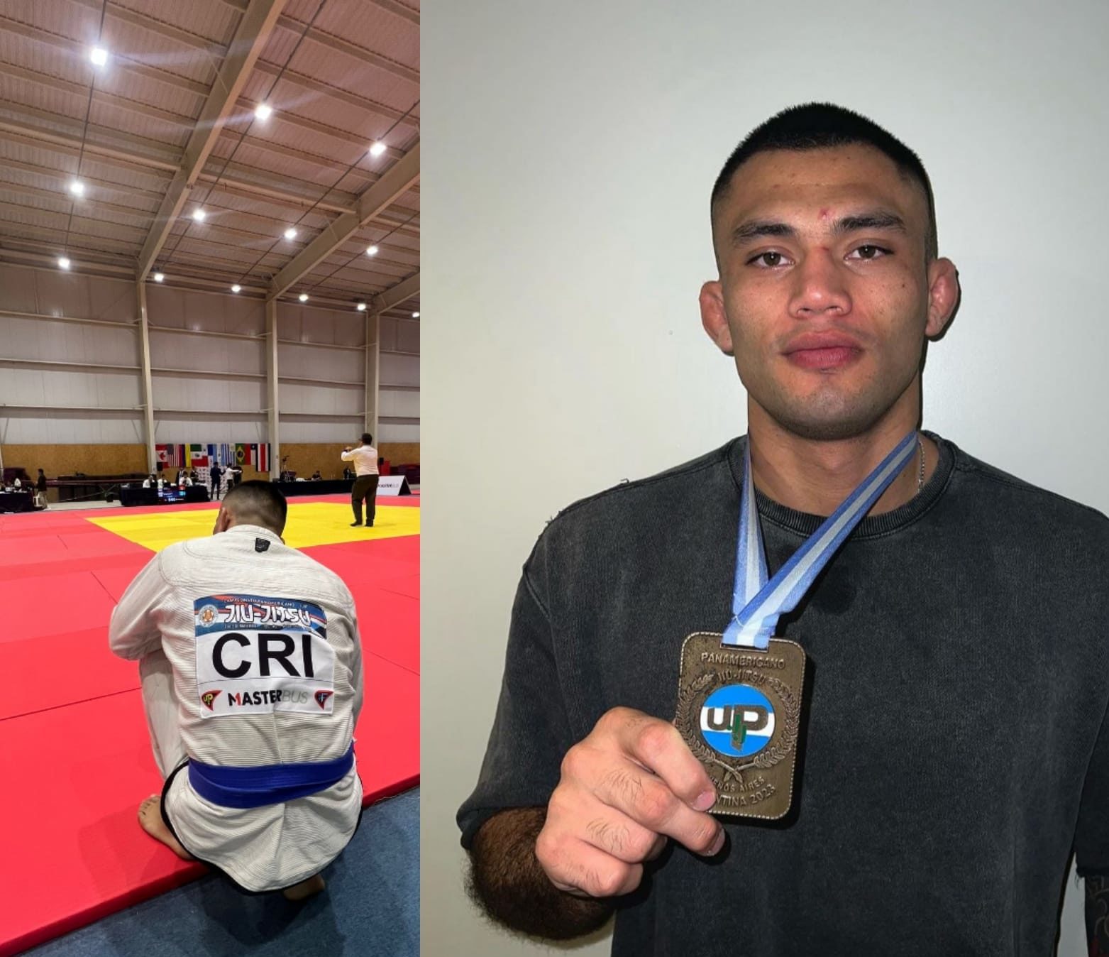 Imagen principal del artículo: Atleta tico de jiu-jitsu Sebastián Rodríguez compitió lesionado y ganó medalla de oro en campeonato panamericano