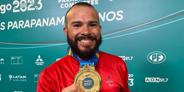 Parataekwondista tico Andrés Molina se proclama campeón parapanamericano en Santiago 2023