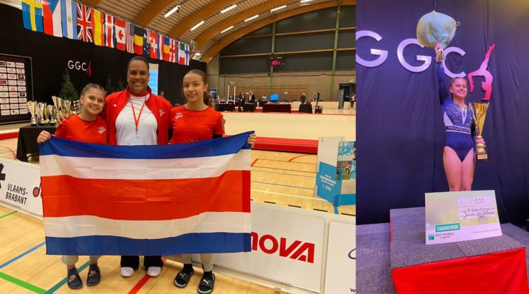 Promesa de gimnasia artística nacional Samantha Marín logra segundo lugar de torneo en Bélgica
