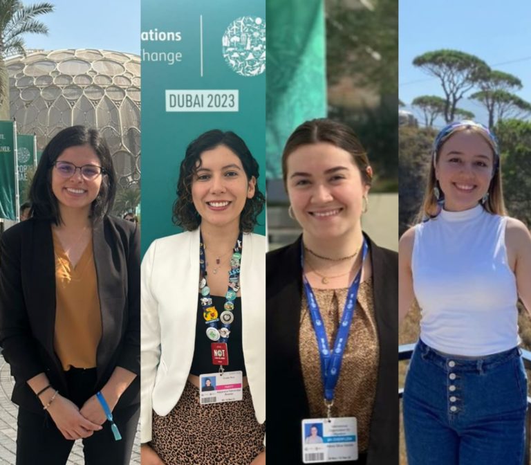 COP28: Alexa, Alejandra, Nirel y Natalia son parte de las jóvenes costarricenses que participaron en la cumbre climática