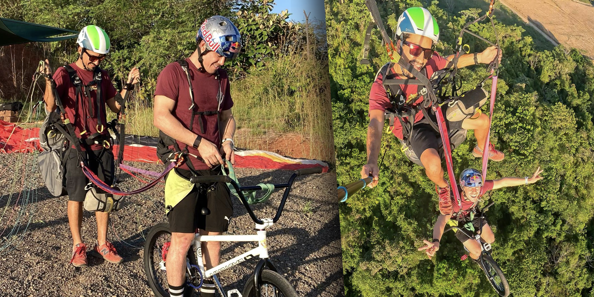 Imagen principal del artículo: Kenneth Tencio se alista para hacer la maniobra más extrema de su vida