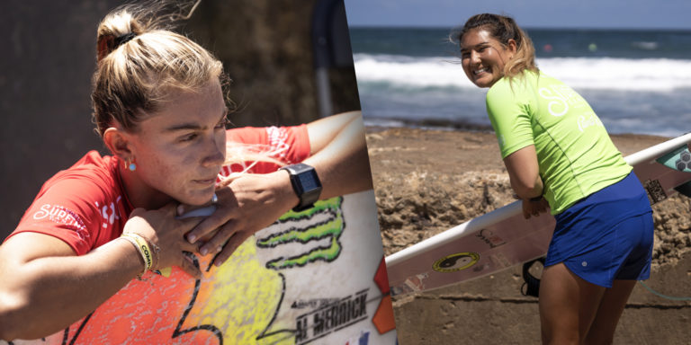 Leilani McGonagle y Brisa Hennessy mantienen vivas las esperanzas de Costa Rica en el Mundial de Surf ISA 2024