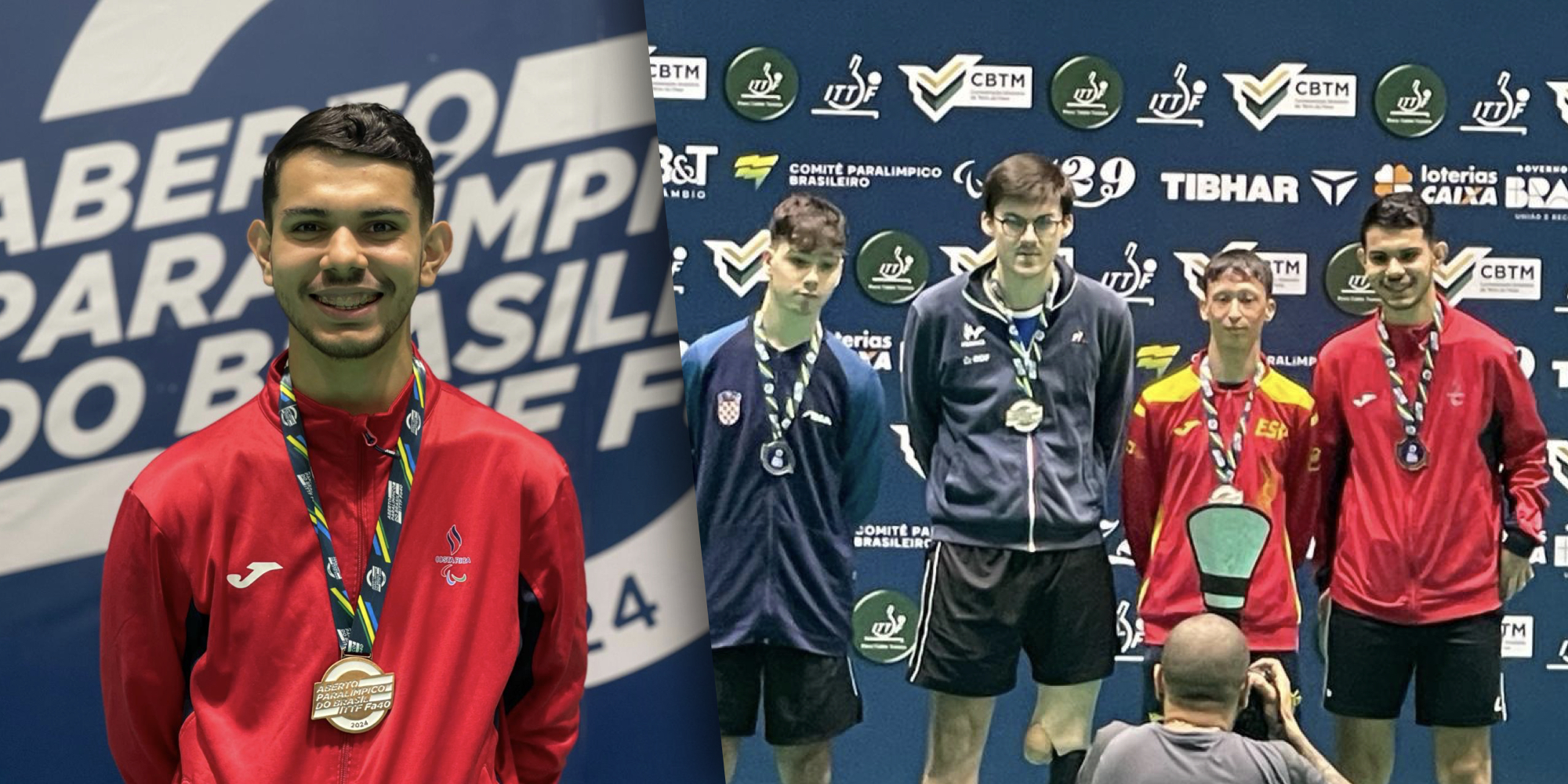 Imagen principal del artículo: Paratenismesista tico Steven Román gana medalla de bronce en el Abierto Paralímpico de Brasil
