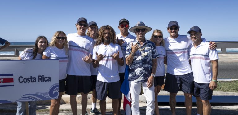 Costa Rica fue la tercera mejor selección de Latinoamérica en el Mundial de Surf ISA 2024