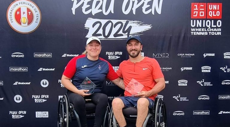Paratenistas ticos José Pablo Gil y Valeria Valverde se proclaman campeones del Abierto de Perú 2024
