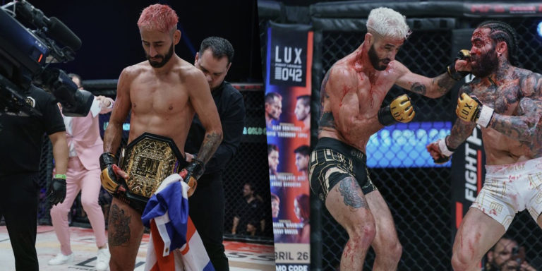 Peleador tico Jorge Calvo revalida con éxito su título en la liga de MMA más importante de Latinoamérica