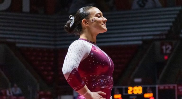 Tica Luciana Alvarado concluye su mejor temporada en la gimnasia universitaria de Estados Unidos