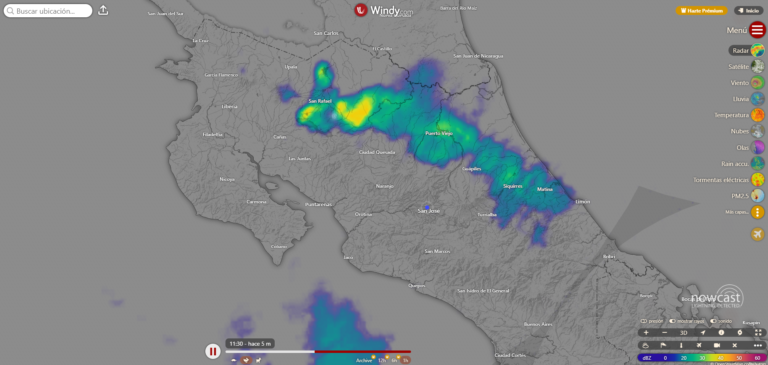 CNE declara alerta amarilla en el Caribe y Zona Norte por lluvias persistentes