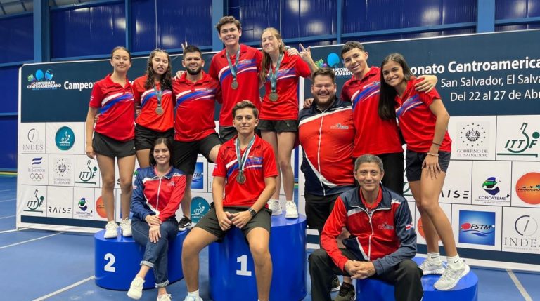 Costa Rica conquista 6 medallas en el Campeonato Centroamericano Mayor de Tenis de Mesa 2024