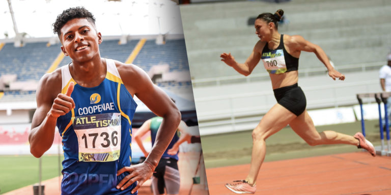 Atletas ticos Andrea Vargas y Gerald Drummond rozan la marca olímpica en Campeonato Nacional