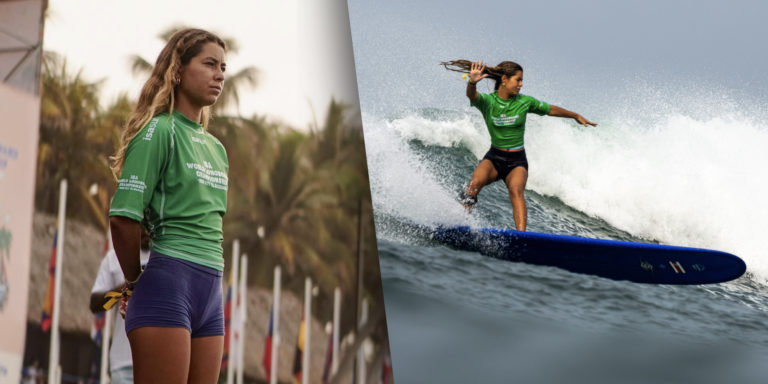 Con fondos propios, surfista guanacasteca Lía Díaz va al Mundial ISA de Longboard y se ubica en el Top-10 del mundo