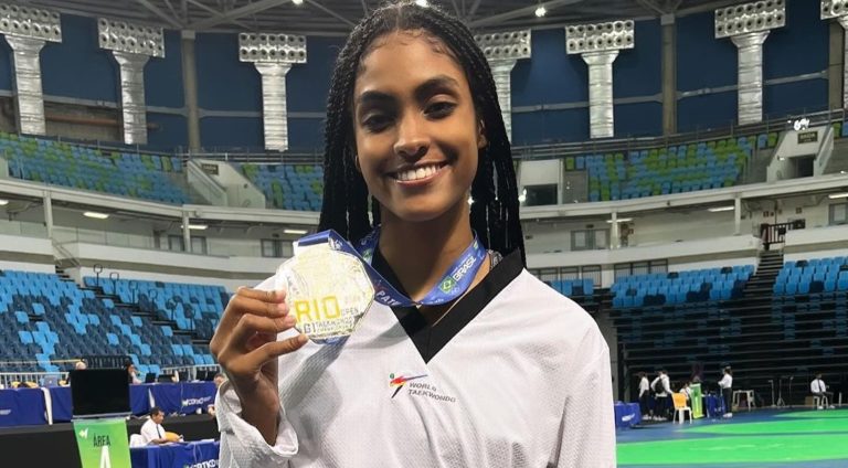 Taekwondista costarricense Neshy Lindo gana medalla de plata en el Open de Rio de Janeiro 2024