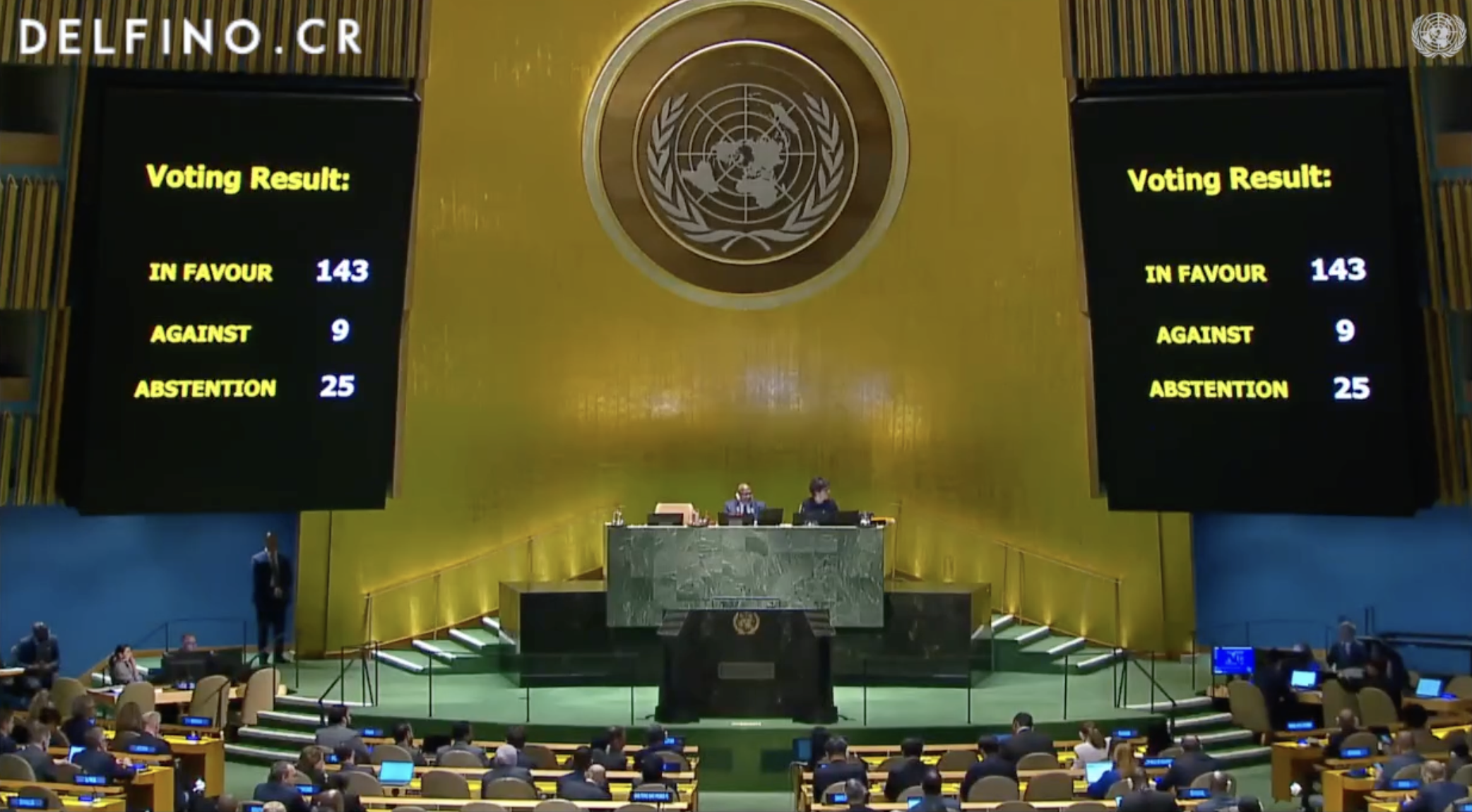La Asamblea General de la ONU amplía los derechos de Palestina y llama ...