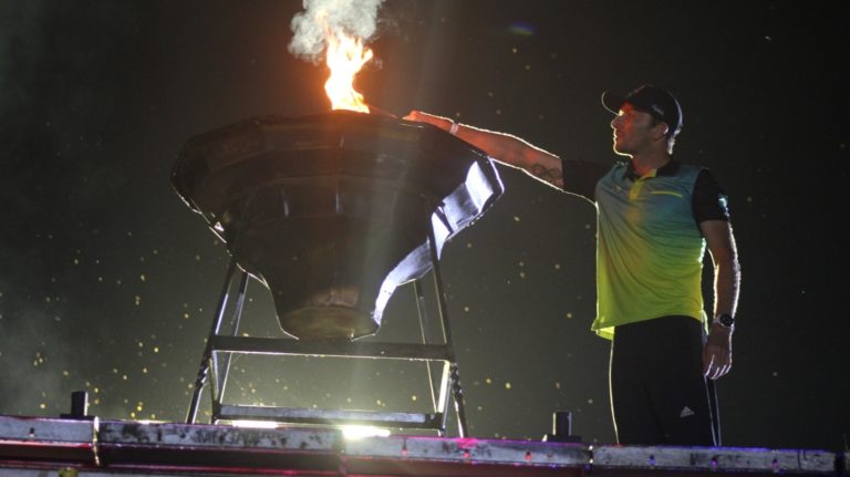 Triatleta olímpico Leo Chacón dio por iniciados los Juegos Deportivos Nacionales y Paranacionales de Guanacaste 2024