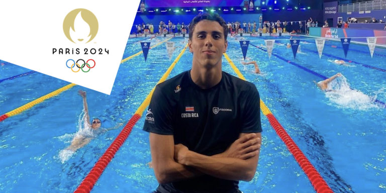 Nadador tico Alberto Vega representará a Costa Rica en los Juegos Olímpicos de París 2024