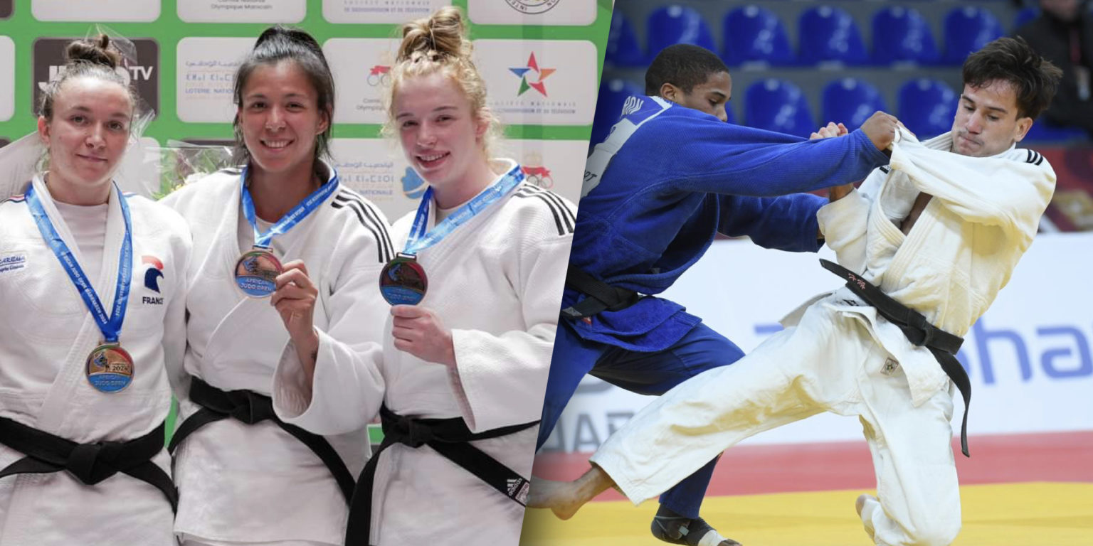 Imagen principal del artículo: Judocas ticos Diana Brenes y Sebastián Sancho se suben al podio en el Marrakech African Open 2024