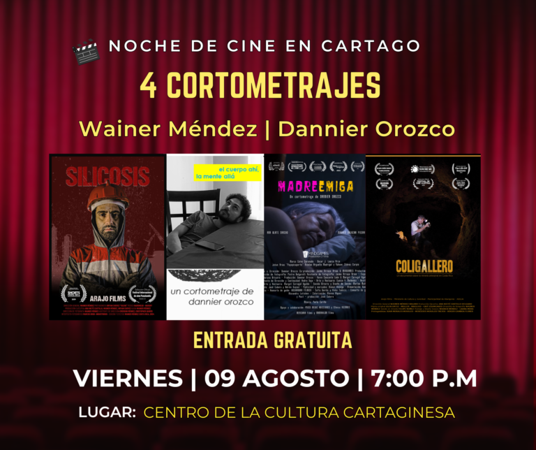 Noche de cine gratis en Cartago exhibirá estrenos y cortometrajes de talento local