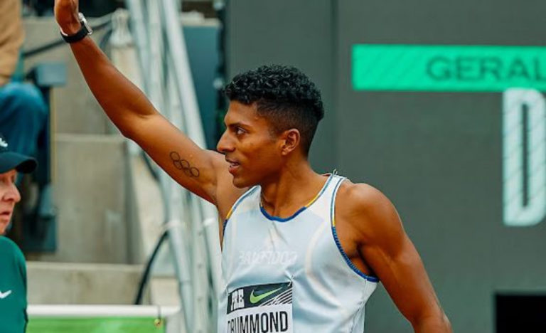 Atleta tico Gerald Drummond compitió frente a 60 mil personas en Londres, Inglaterra