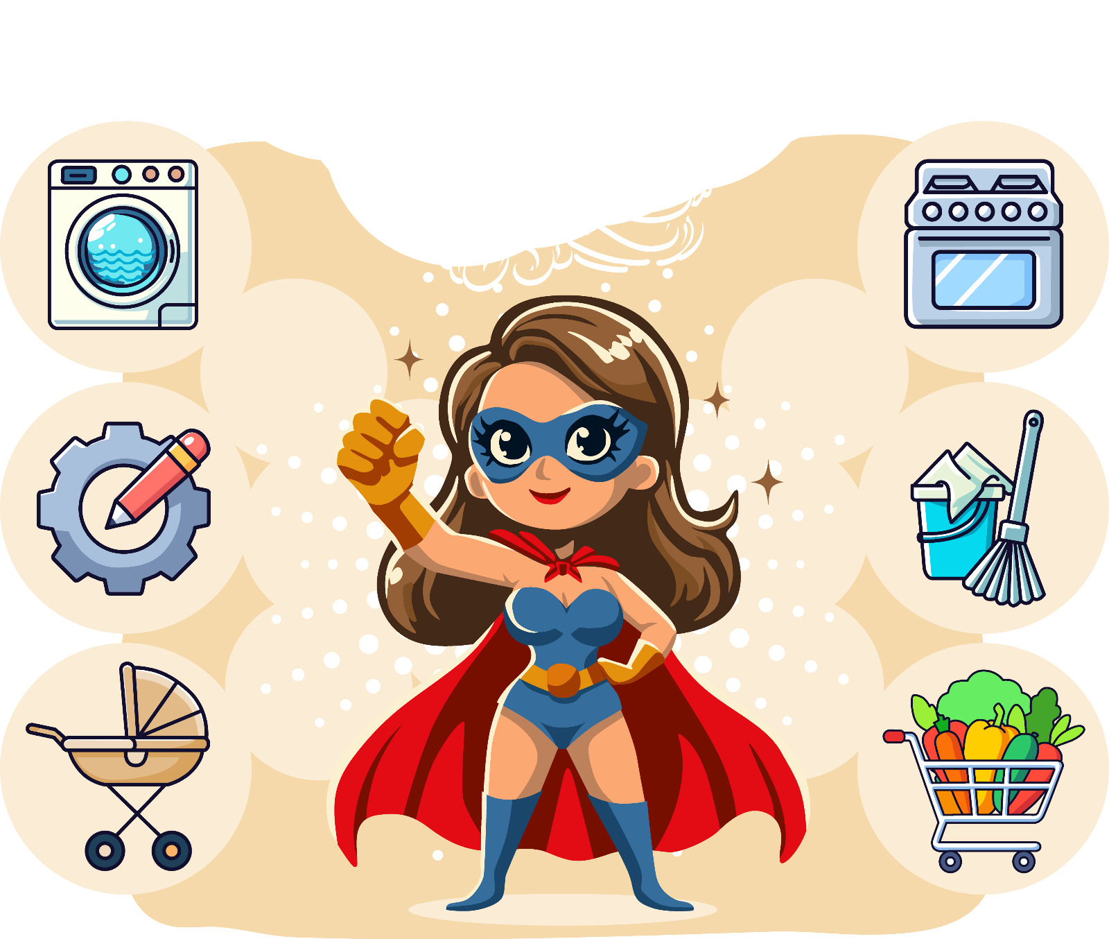 Imagen principal del artículo: ¿Qué significa madre superheroína? Hablemos de salud mental