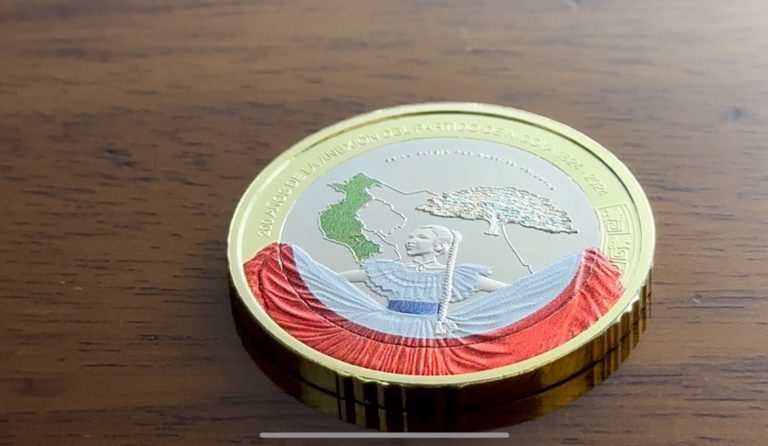 Banco Central presentó moneda conmemorativa del Bicentenario de la Anexión del Partido de Nicoya