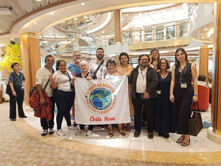 Tercera marcha mundial por la paz y no violencia saldrá de Costa Rica el 2 de octubre