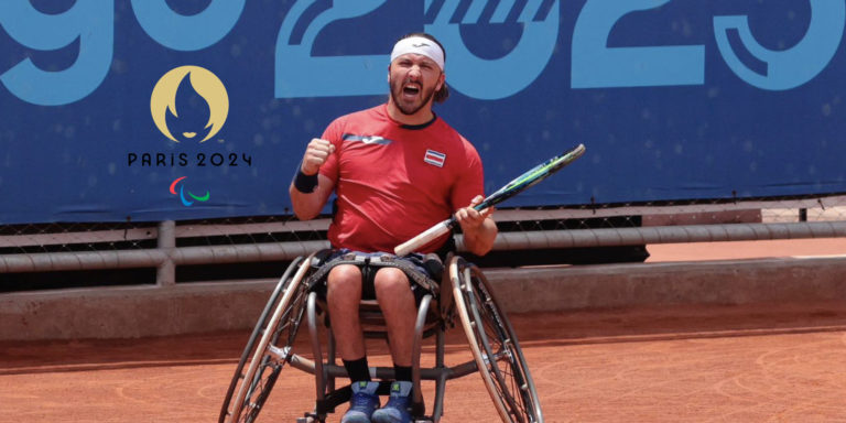 Paratenista tico José Pablo Gil clasificó a los Juegos Paralímpicos de París 2024