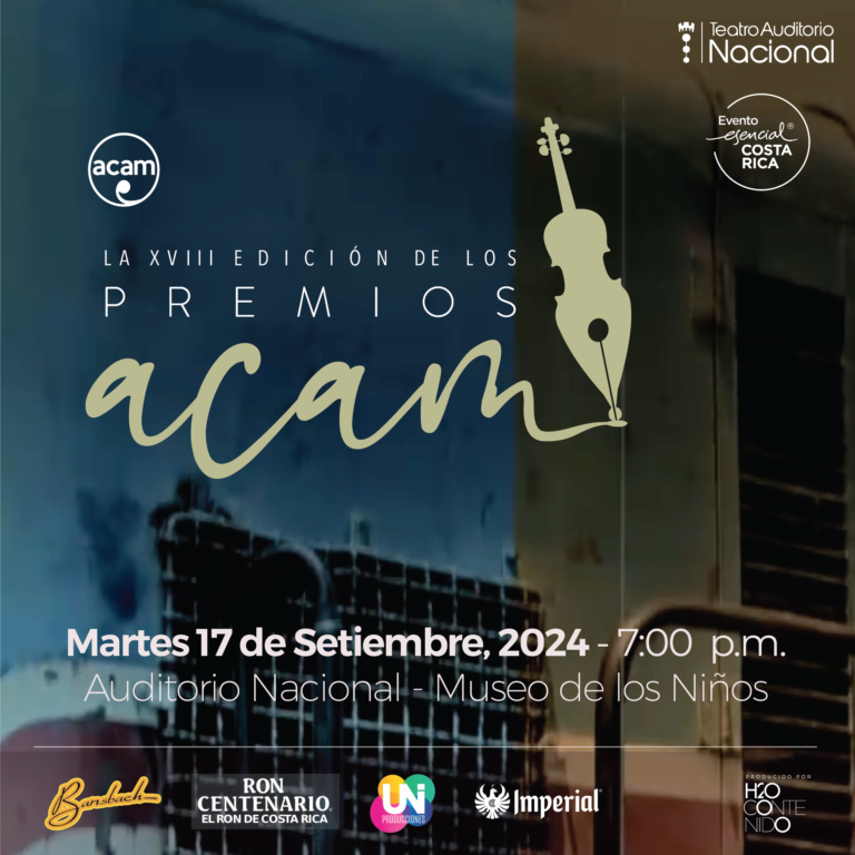 Premios ACAM 2024 se entregarán el próximo 17 de setiembre