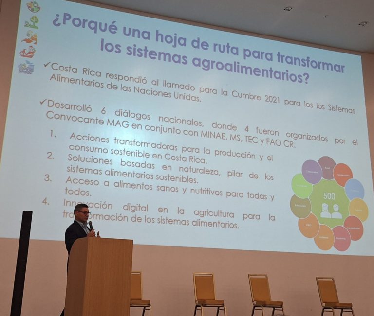 Costa Rica presenta instrumento para avanzar hacia sistemas agroalimentarios sostenibles en congreso internacional