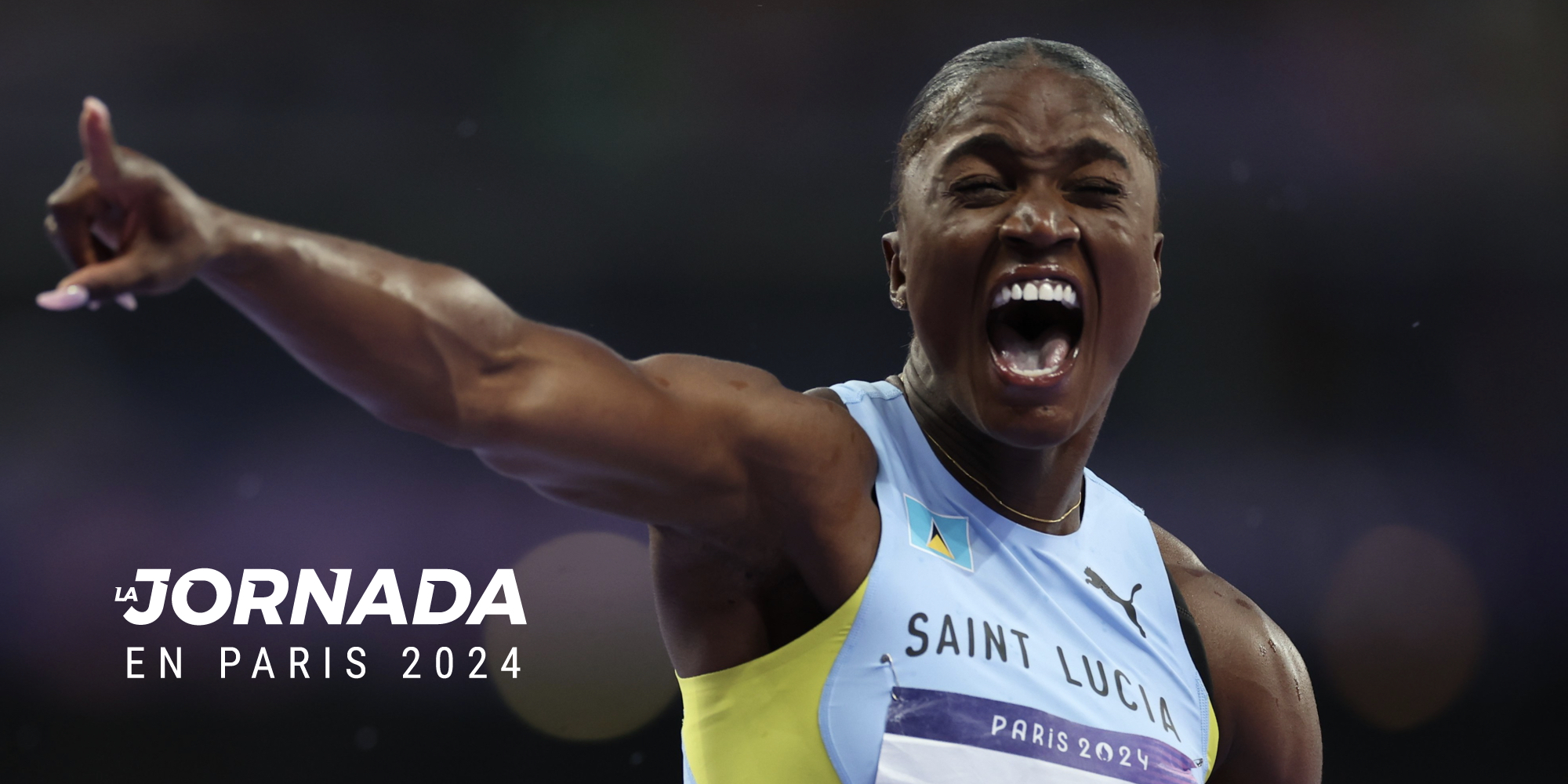 Imagen principal del artículo: Por primera vez en la historia, la isla de Santa Lucía gana una medalla olímpica gracias a Julien Alfred