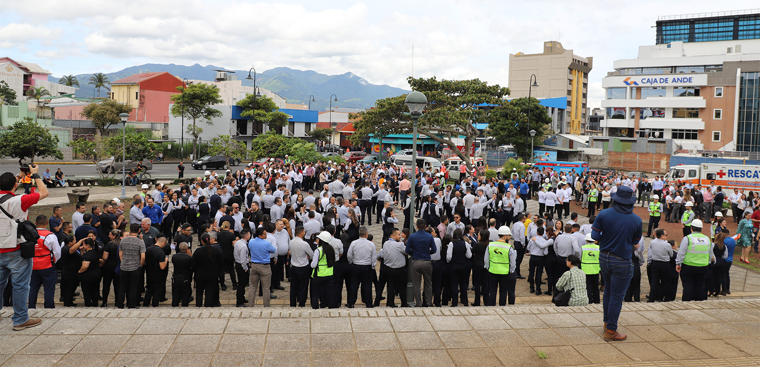 Imagen principal del artículo: Caja de ANDE participó del VI Simulacro Nacional